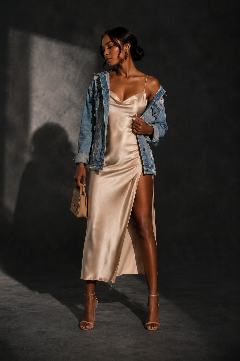 Shatter Line Oversized Denim