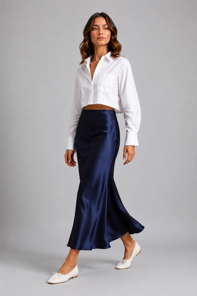 After Dark Satin Skirt