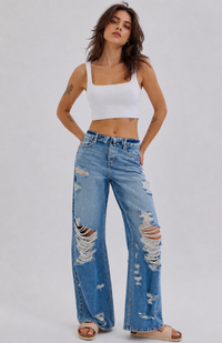 Razor Blue Distressed Jean