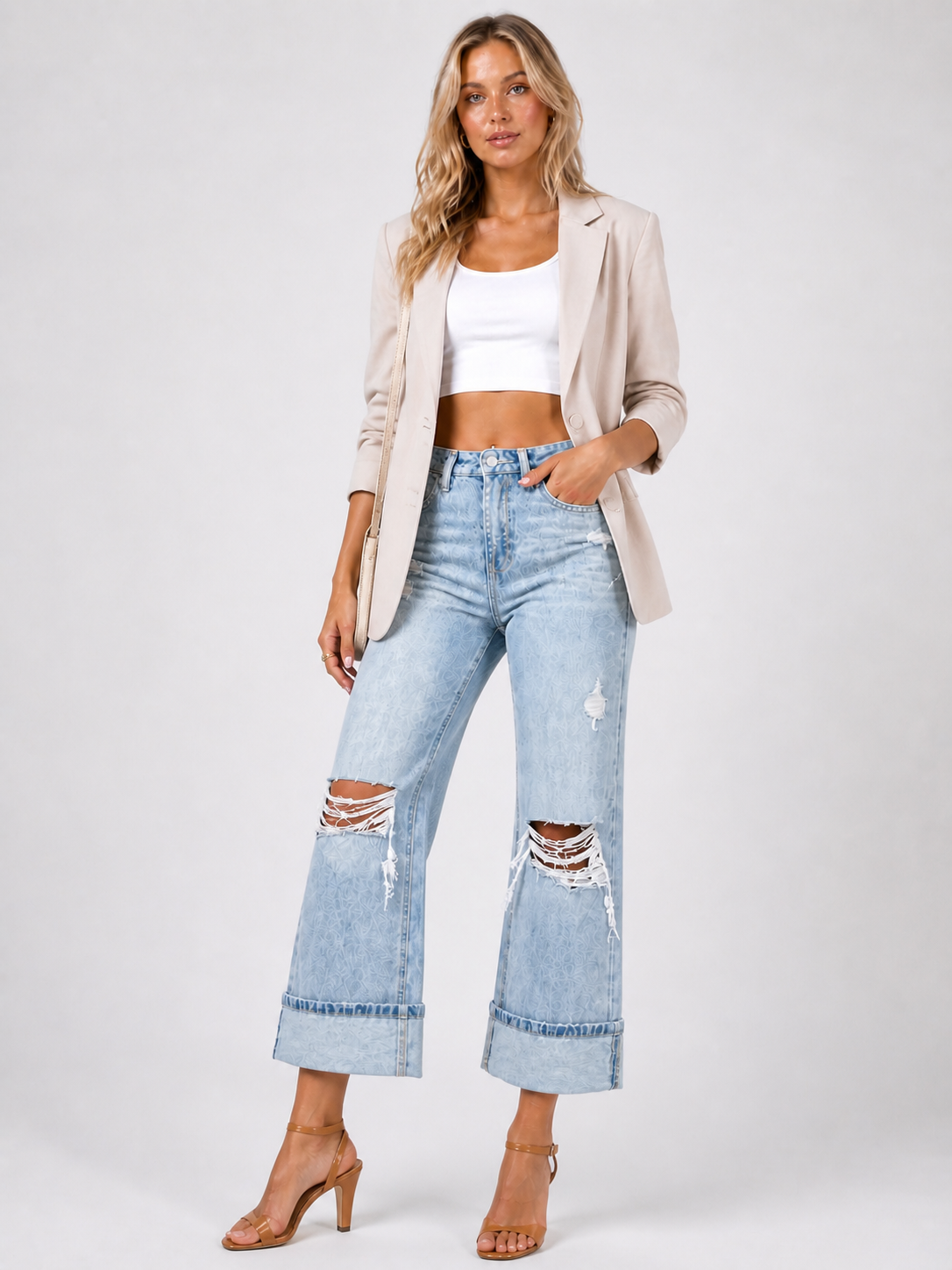 Atlas Distressed Flare Jean