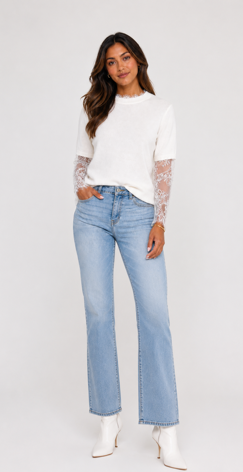 Whisperlace Knit Sweater
