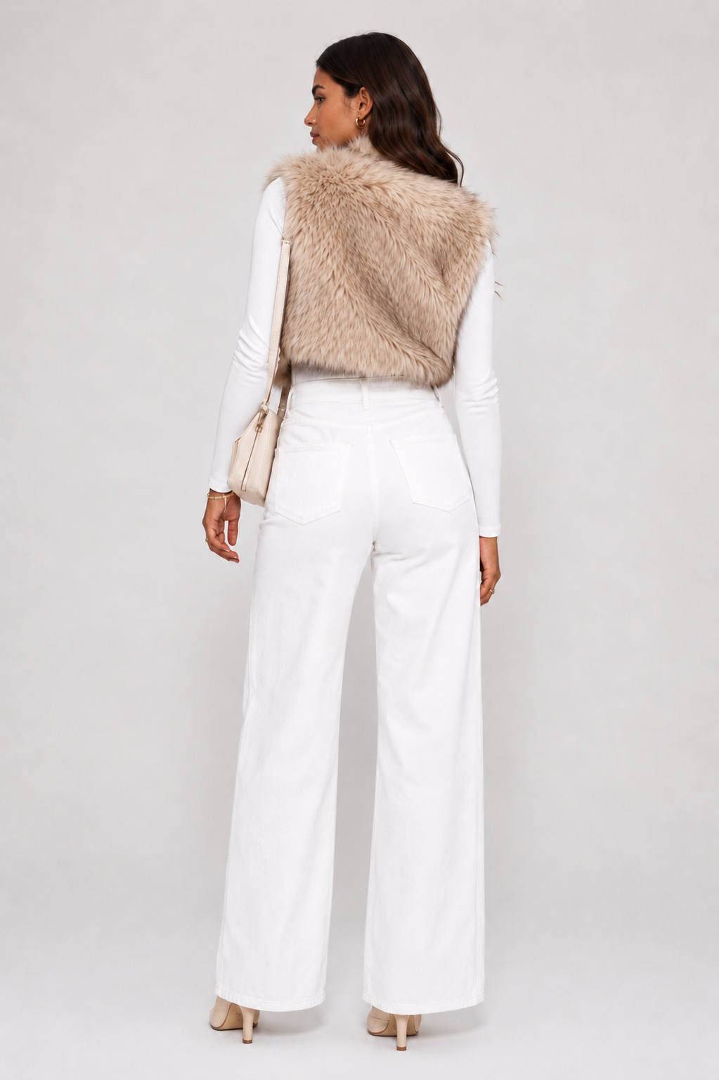 Swish Fur-Knit Vest
