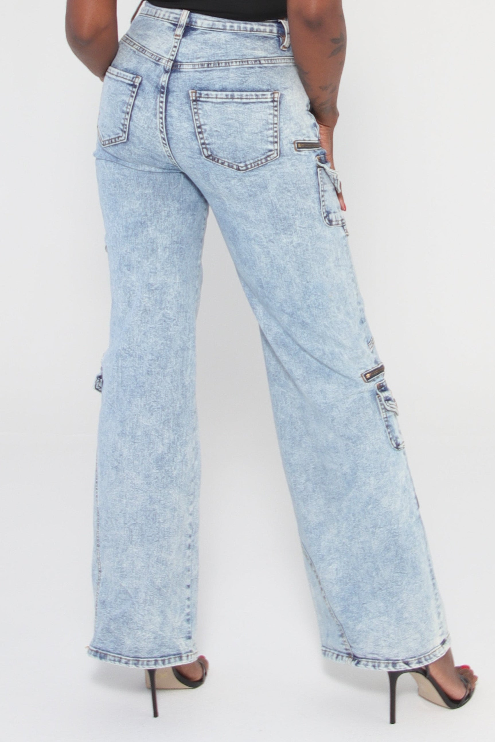 Multi-Pocket Statement Denim