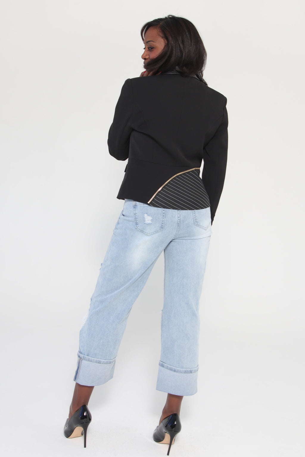 Precision Stripe Blazer