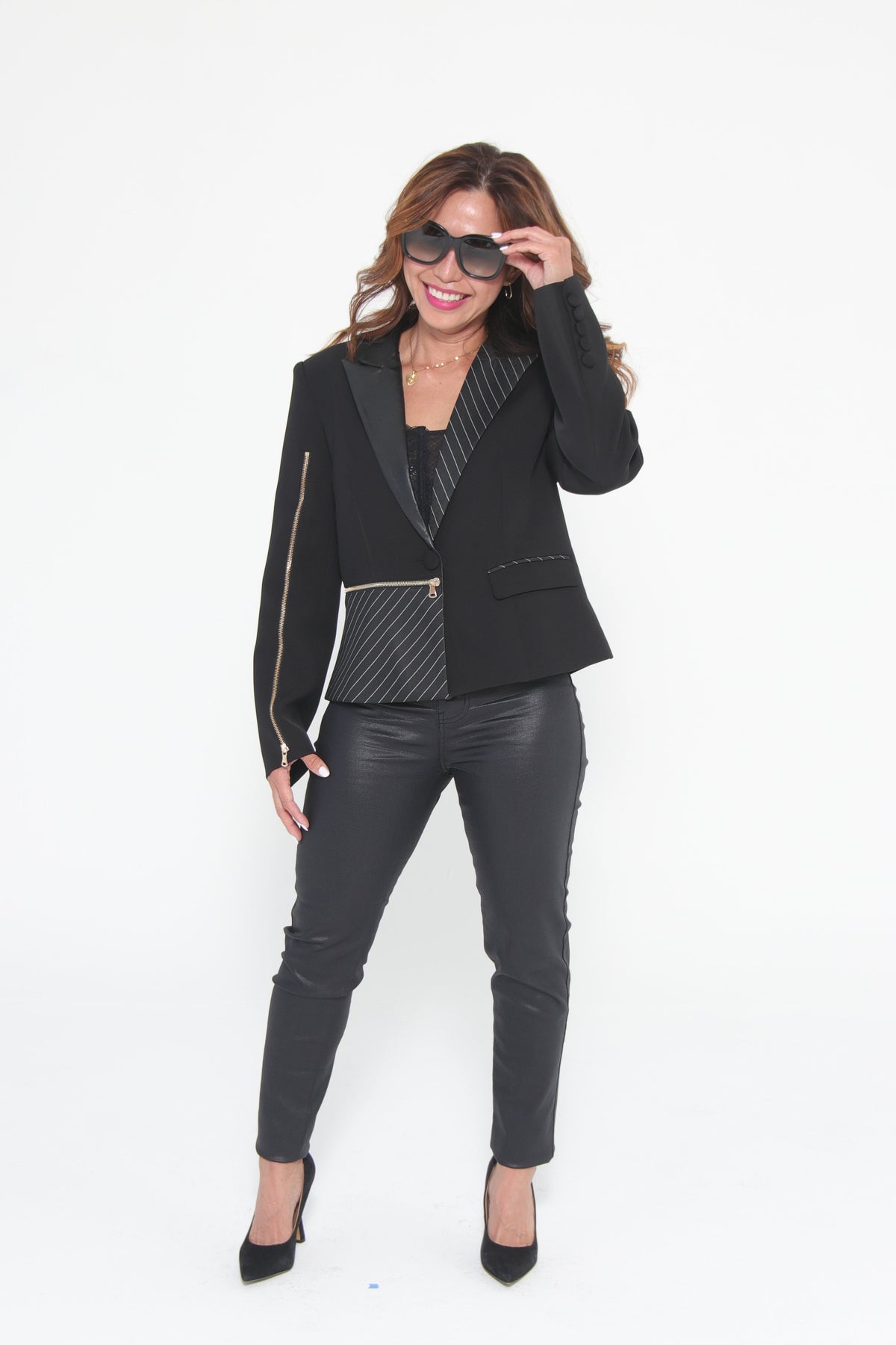 Precision Stripe Blazer