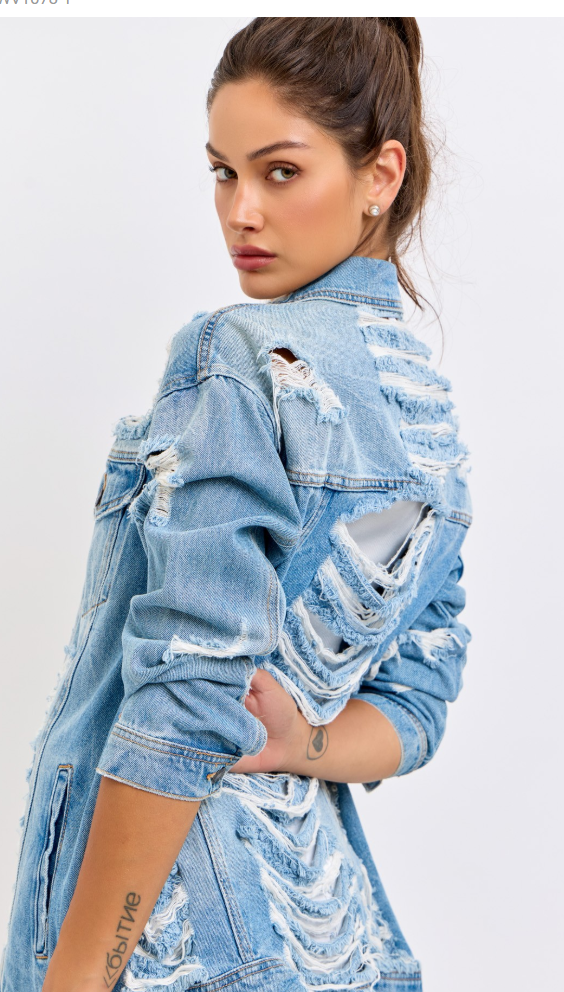 Shatter Line Oversized Denim