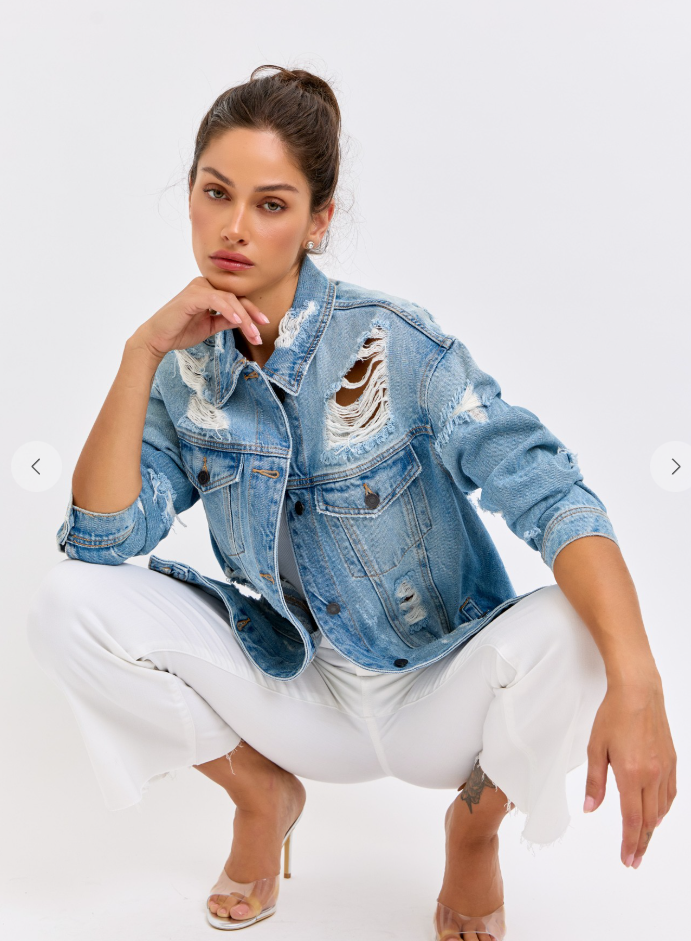 Shatter Line Oversized Denim