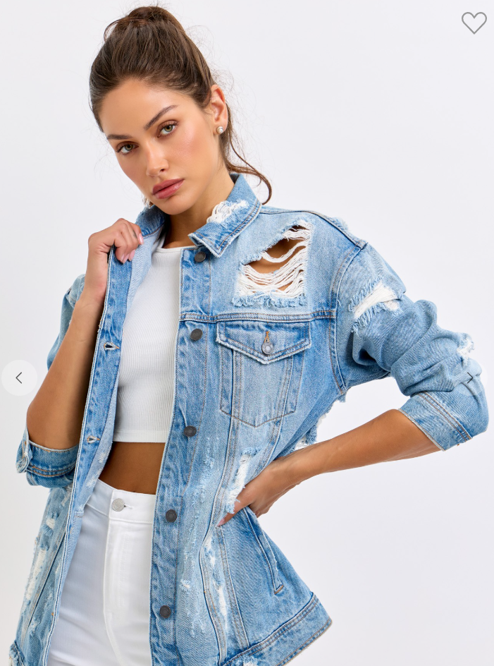 Shatter Line Oversized Denim