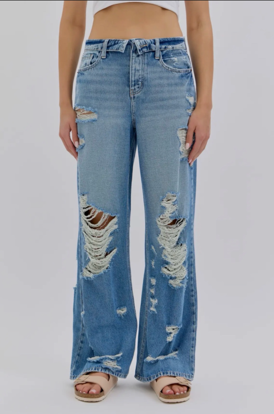 Razor Blue Distressed Jean