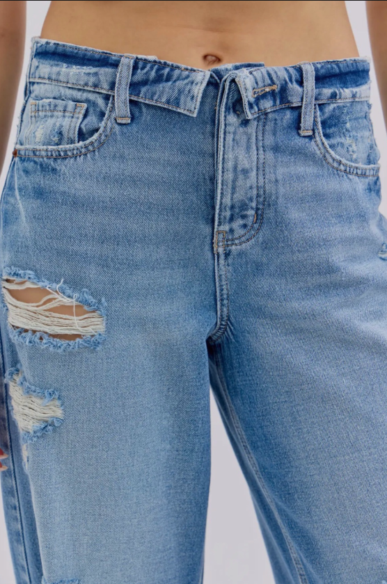 Razor Blue Distressed Jean